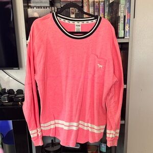 Victoria's Secret Pink Crewneck with Black and White Trim